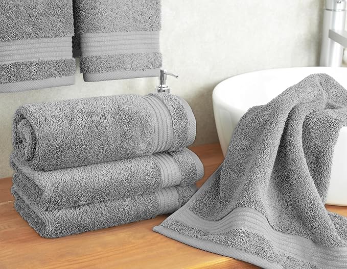 Cotton Paradise Hand Towels for Bathroom, 100% Cotton Turkish 4 Piece Hand - Image 3
