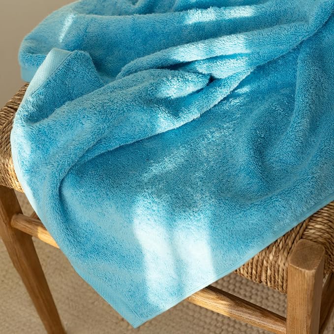SALBAKOS 100% Turkish Cotton Jumbo Bath Sheet Towel Oversized 40x80 inch | - Image 3