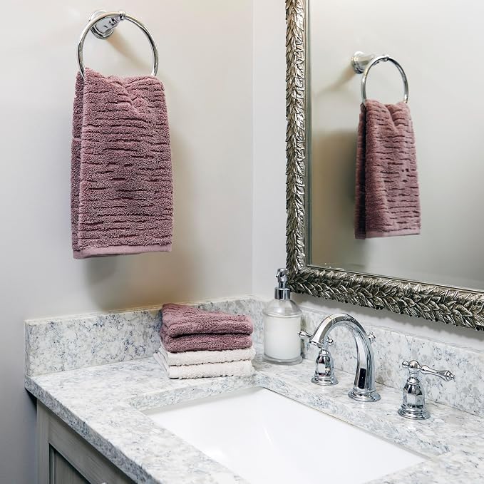 SKL Home CloudSoft Cotton Luxury 6-Piece Towel Set, Soft Plum - Image 5