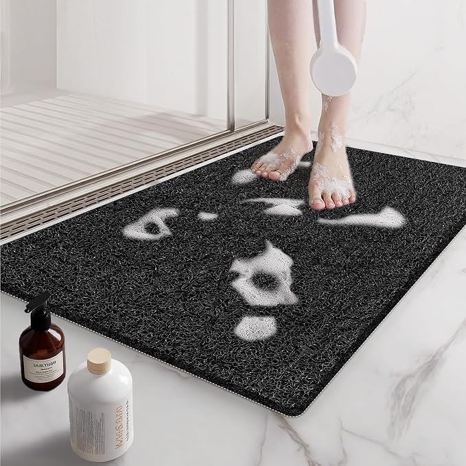 Non Slip Shower Mats for Inside Shower, 17x30 Inch, Anti-Slip Bathtub Mats for by Mecko