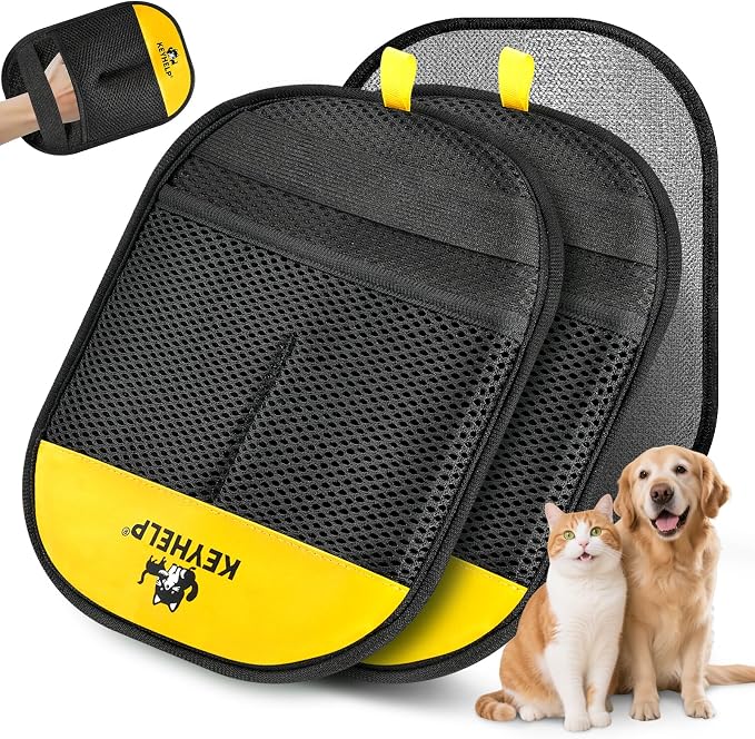 2PCS Pet Hair Removal Glove for Dogs & Cats, Newly Upgraded Reusable by Unknown