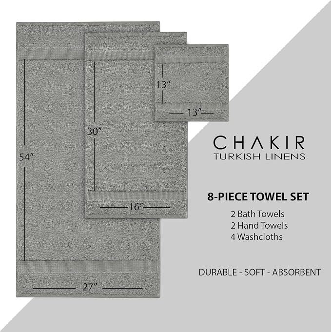 Chakir Turkish Linens Premium Cotton Absorbent Turkish Towels - Image 6