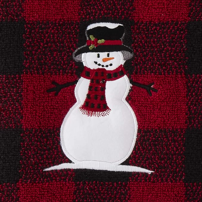 SKL Home Christmas/Gift Woodland Winter Snowman Bath Towel - Image 3