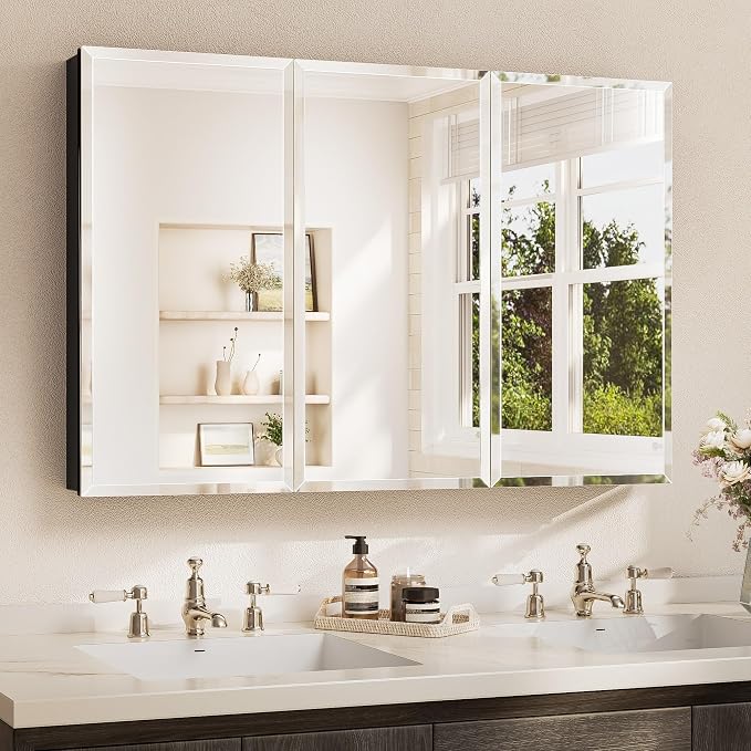 TETOTE 48 x 32 Bathroom Vanity Mirror Cabinet by TETOTE