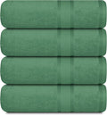 Casa Lino Green Bath Towels Set of 4 by CASALINO