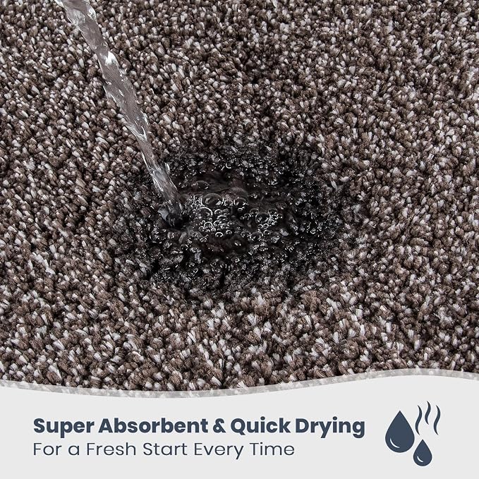 PURRUGS Bathroom Rug Non-Slip Machine Washable 24" x 36", Super Absorbent and - Image 2