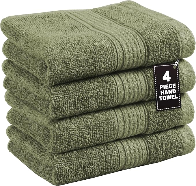 LANE LINEN 4 PCs Hand Towel Set by LaneLinen