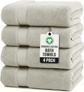 TOWELTIQUE- Organic Cotton Luxury Bath Towels Pack of 4 GOTS & Oeko- TEX by Toweltique