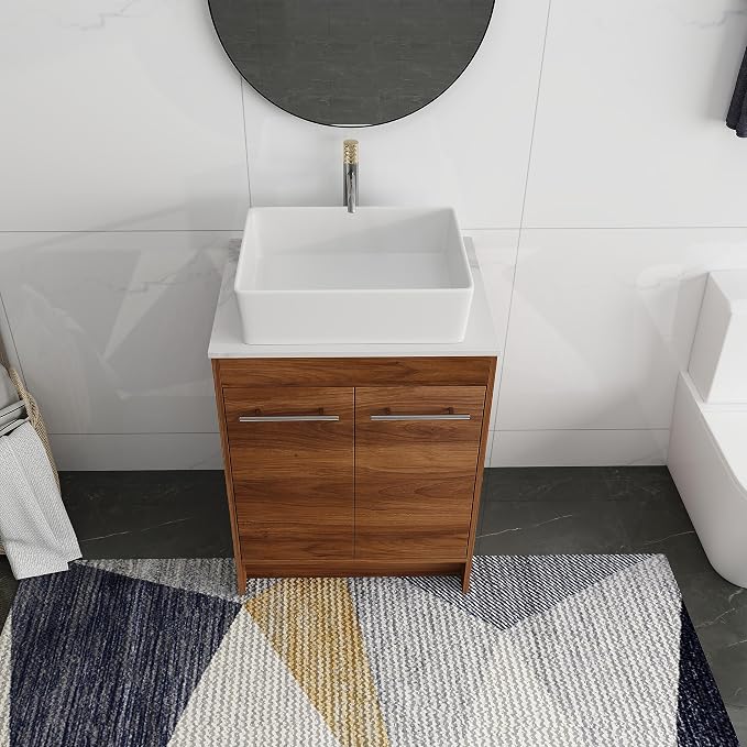 24 Inch Bathroom Vanity with Sink, Mordern Bathroom Vanity, Single Sink - Image 3