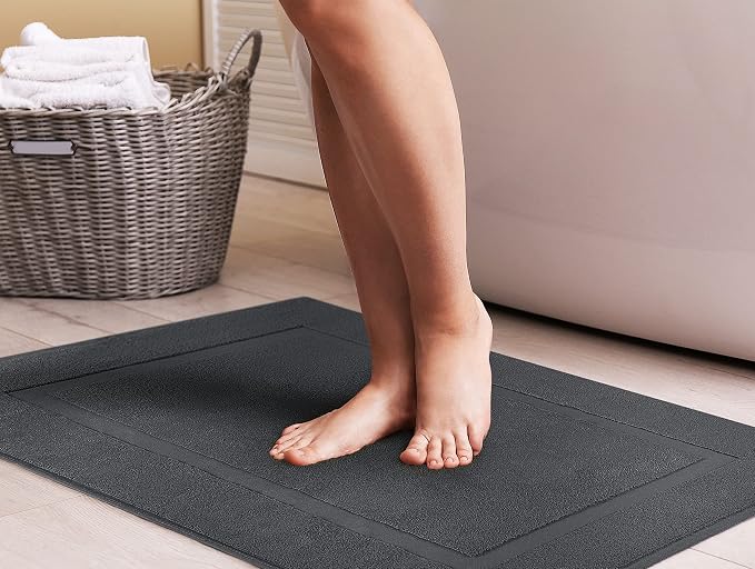 Utopia Towels Cotton Banded Rug, Bath Mats, Not a Bathroom Rug, 21 by 34 Inches - Image 5