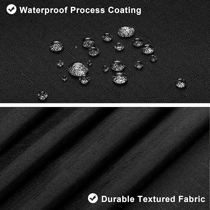MitoVilla 3 in 1 Shower Curtain Set, Waterproof Fabric Hotel Bathroom Curtain - Image 3