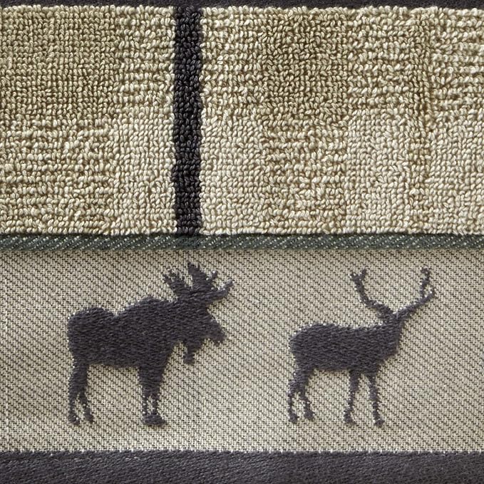 SKL Home Yellowstone Grand Teton Bath Towel, Taupe 50.00" x 27.00" - Image 3