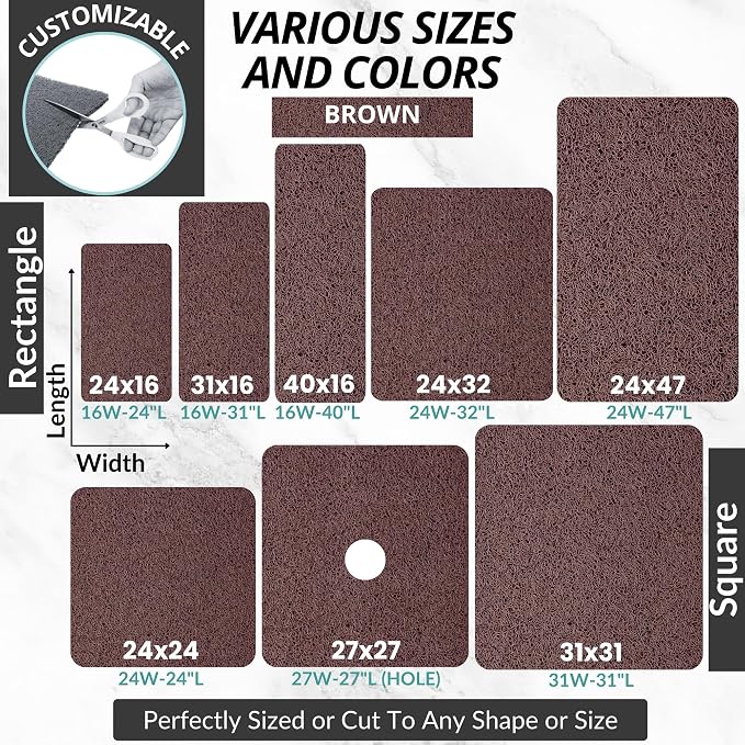 Enkosi Loofah Shower Mat Non-Slip - Image 6