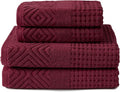 Texere 100% Organic Cotton Diamond Jacquard 700 GSM Luxury Bath Towel Sets by TexereSilk