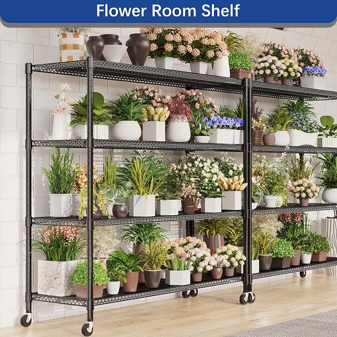REGILLER 4-Wire Shelf Adjustable Heavy Duty Storage Shelves, Metal Organizer - Image 5