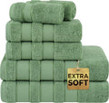 American Soft Linen Salem Turkish Bath Towel Set, 100% Cotton 600 GSM 6 Piece by AmericanSoftLinen