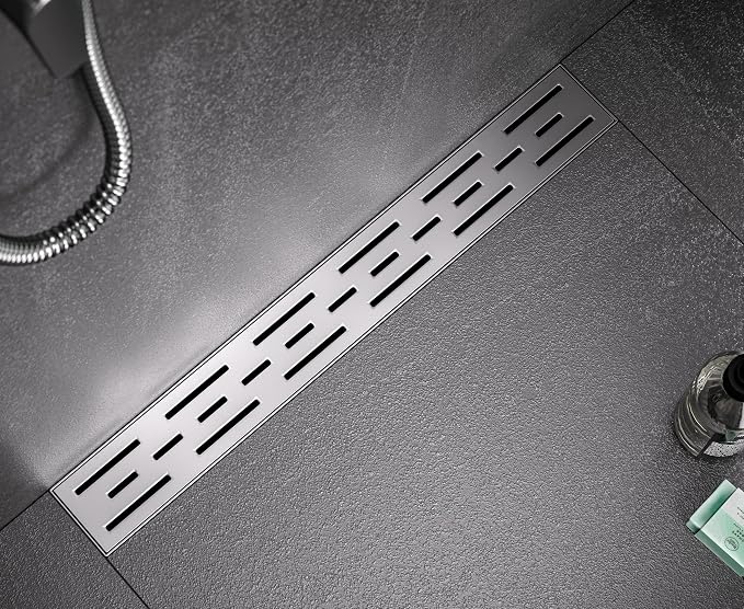 HEATGENE 48-Inch Linear Shower Drain in Brushed - Image 6