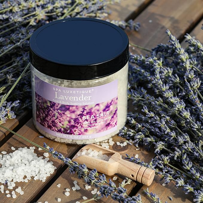 spa luxetique Bath Salts, Bath Bombs, Wooden Scoop, Epsom Salt - Image 4