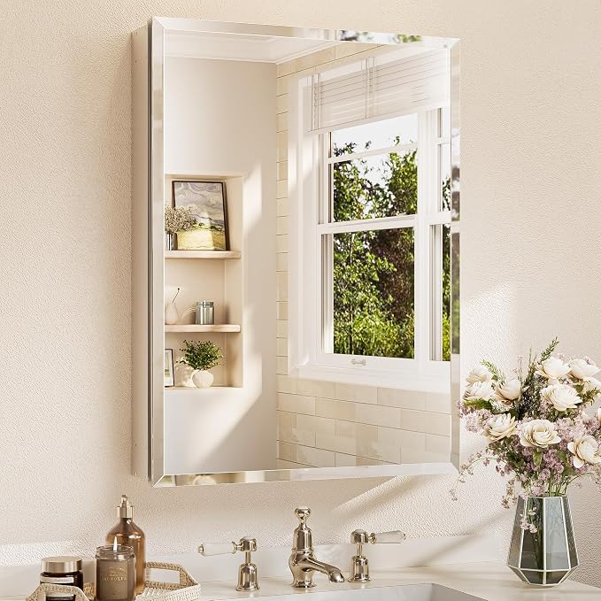 TETOTE 24 x 32 Bathroom Mirror Cabinet by TETOTE