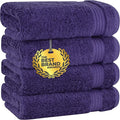 Cotton Paradise Hand Towels for Bathroom, 100% Cotton Turkish 4 Piece Hand by UNITEDHOMETEXTILE