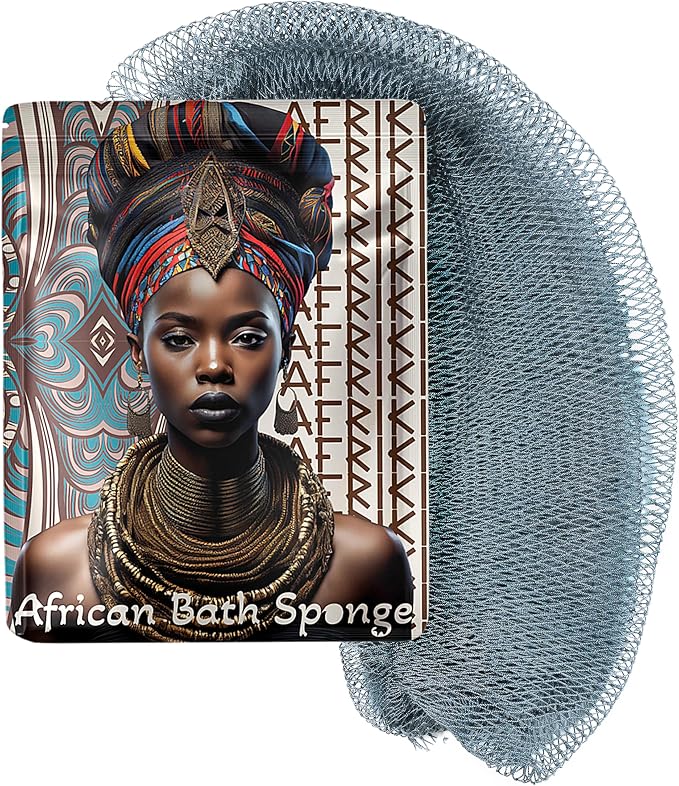 AFRIKI African Net Sponge – Exfoliating Body Scrubber, All Skin Types | 45 in by AFRIKI