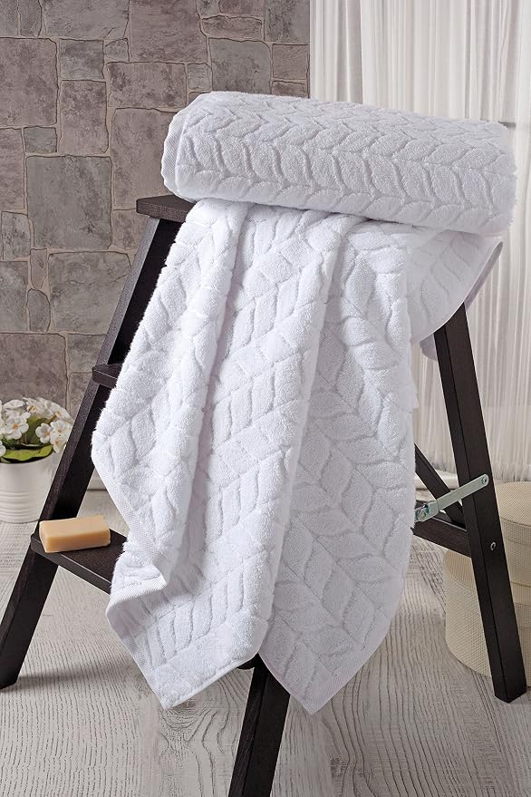 BAGNO MILANO Turkish Cotton Ultra-Soft Plush Absorbent Quick Dry Bathroom Towel - Image 2