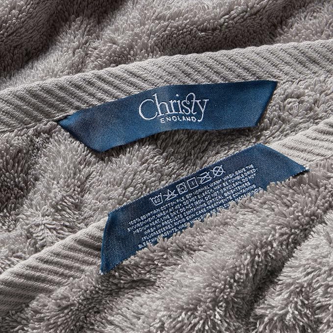 Christy Renaissance 6 Piece Towel Set | Dove Grey | 100% Egyptian Cotton | - Image 7