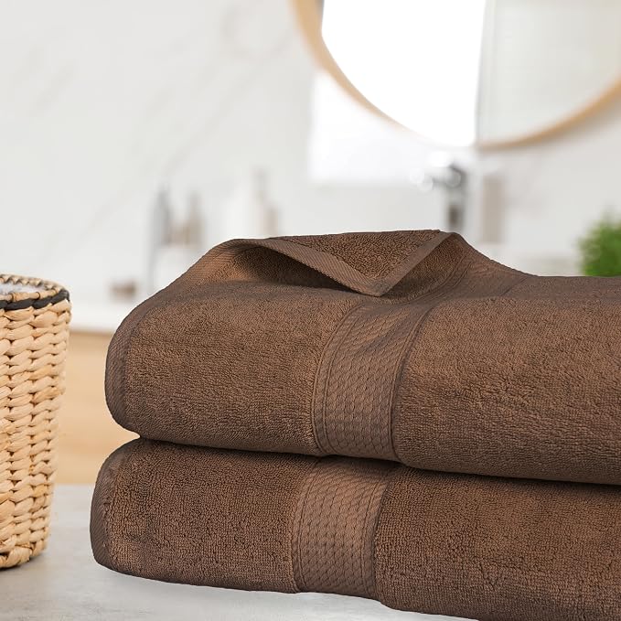 Superior Egyptian Cotton Pile Bath Sheet Set of 2, Ultra Soft Luxury Towels - Image 2