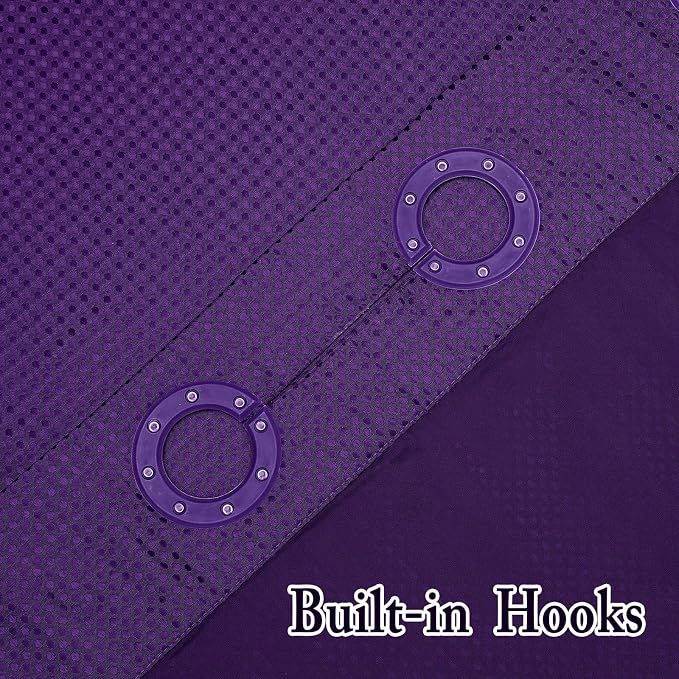 Gibelle No Hook Waffle Weave Shower Curtain - Image 5