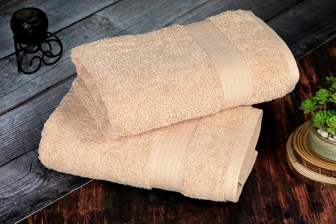 Ample Decor Bathroom Hand Towel 18 X 28 Inch 600 GSM 100% Cotton, Absorbent - Image 2
