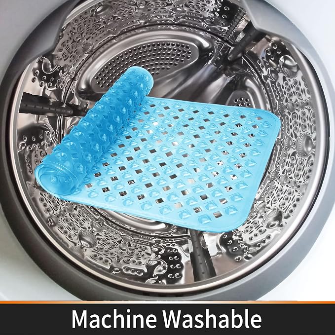 Yimobra Non Slip Bath Mat, Super Strong Suction Cups, 34.5"x15.5"Long Tub Mat - Image 8