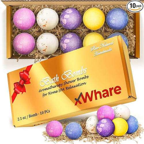 10 XXL Bath Bombs for Women Relaxing by Unknown
