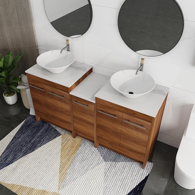 60 Inch Bathroom Vanity with Sink, Mordern Bathroom Vanity, Single Sink - Image 8