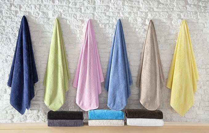 SALBAKOS 100% Turkish Cotton Jumbo Bath Sheet Towel Oversized 40x80 inch | - Image 4
