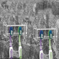 2 Pack Toothbrush Holder Wall Mounted by LUEXBOX
