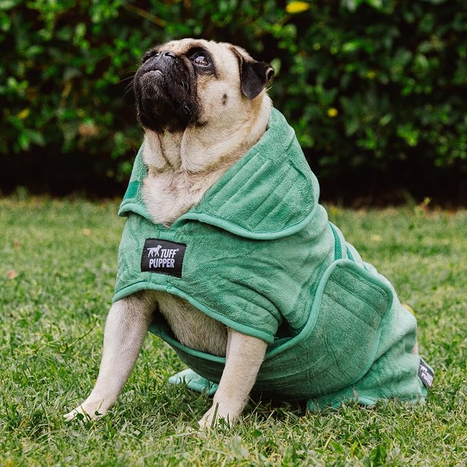 Tuff Pupper Fast Drying Dog Bath Robe | 800 GSM Plush Dog Towel - Image 8