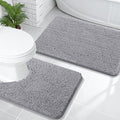 OLANLY Bathroom Rugs Sets 2 Piece, Soft Absorbent Chenille Bath Mats and by OLANLY