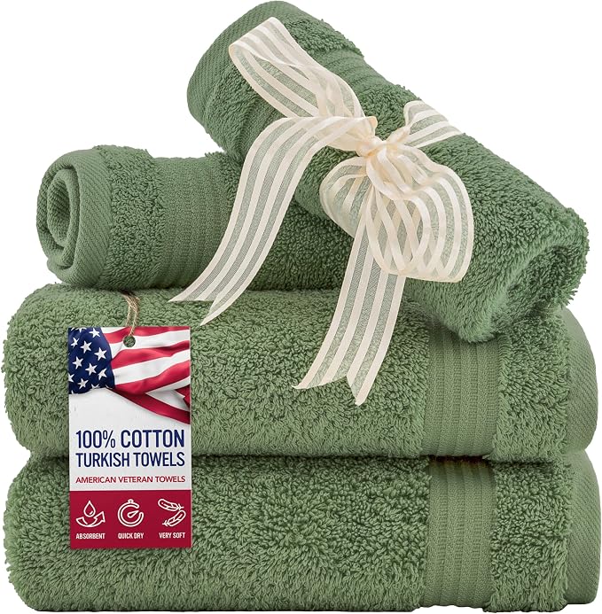 American Veteran Towel, 100% Cotton Turkish Washcloths by American+Veteran+Towel