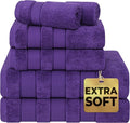 American Soft Linen Salem Turkish Bath Towel Set, 100% Cotton 600 GSM 6 Piece by AmericanSoftLinen