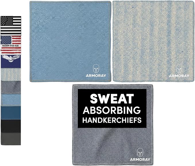 ARMORAY Sweat Absorbing Towel Handkerchief – Quick-Dry Microfiber Gym Towels by ARMORAY