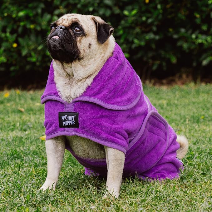 Tuff Pupper Fast Drying Dog Bath Robe | 800 GSM Plush Dog Towel - Image 8