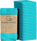 Softolle 100% Cotton Washcloths 24 Pack Soft, Highly Absorbent Washcloth by Softolle