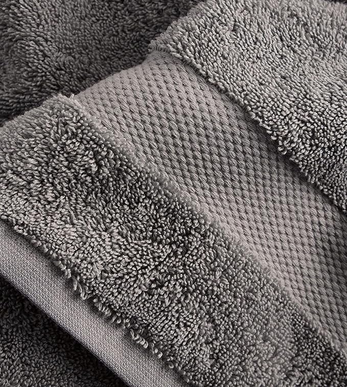 Delara 100% Organic Cotton Towels 650 GSM Plush Feather Touch Quick Dry Wash - Image 3