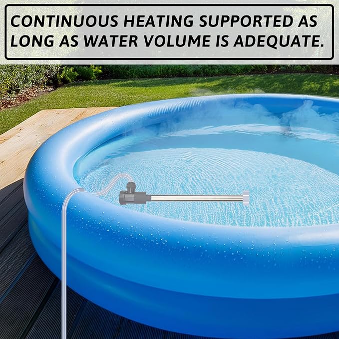 3000W 240V Immersion Water Heater Bathtub & Pool Portable Electric Submersible - Image 5