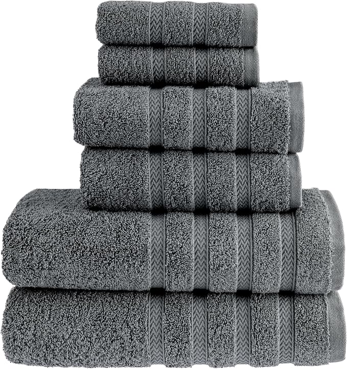 HALLEY Turkish Towels Set 650 GSM Highly Absorbent Super Soft 100% Cotton by HALLEY-TurkishCottonTowels