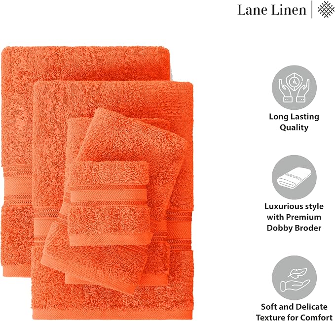 LANE LINEN Luxury 12 Piece Bath Towel Set - Image 6