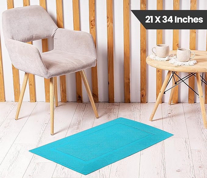 Utopia Towels Cotton Banded Rug, Bath Mats, Not a Bathroom Rug, 21 by 34 Inches - Image 3