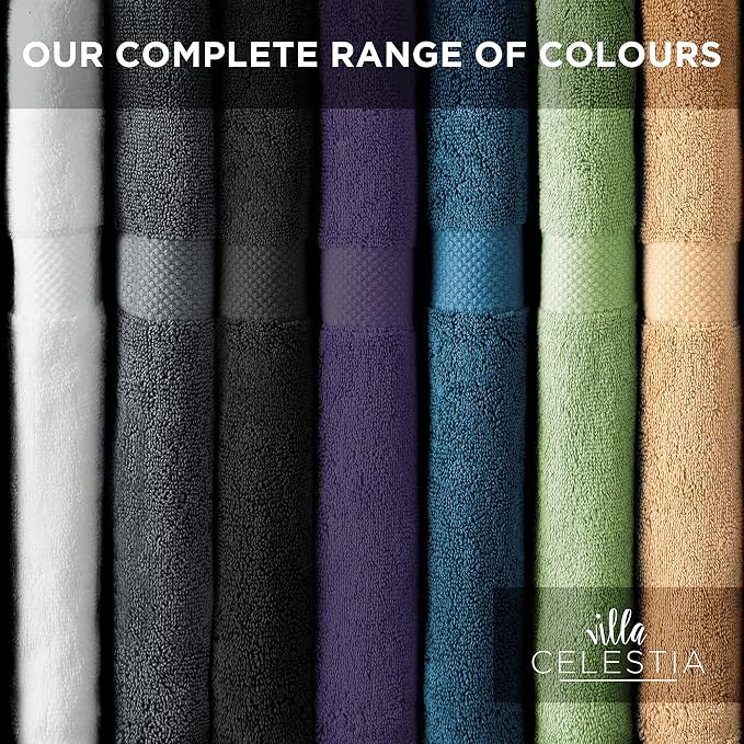 100% Combed Cotton Bathroom Towel Set of 6- 2 Bath Towels, 2 Hand Towels - Image 8