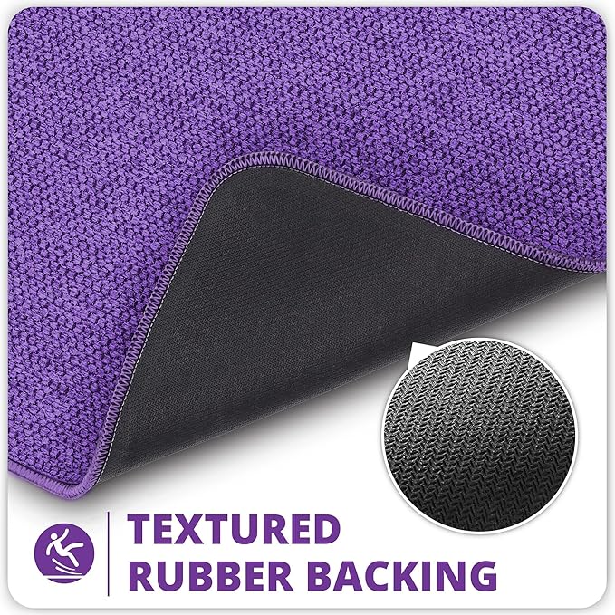 Toilet Rugs U Shaped Bathroom Rug, Machine Washable Non Slip Quick Dry Super - Image 4