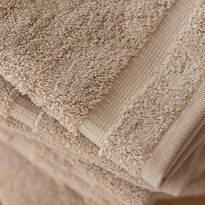 SALBAKOS 100% Turkish Cotton Washcloth Set of 12 13x13 inch | Heirloom Quality - Image 3